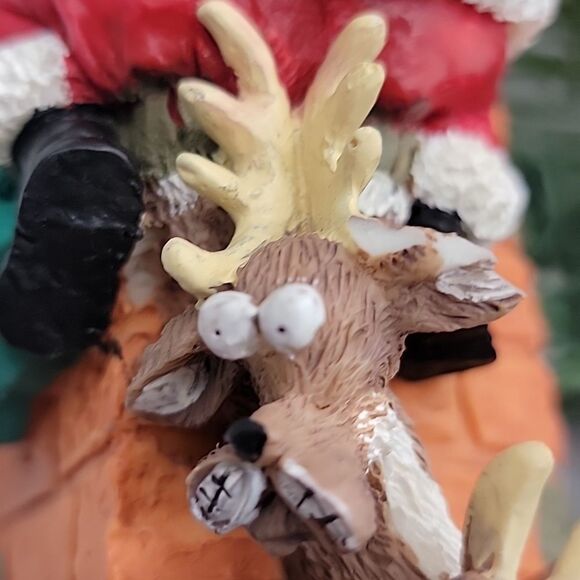 House Of Loyd " Up the Chimney" Santa Clause Climber Holiday Decoration 1998 - Picture 4 of 11